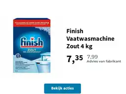 Plein.nl Finish Vaatwasmachine Zout 4 kg aanbieding