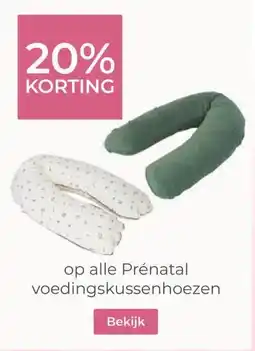 Prenatal op alle Prénatal voedingskussenhoezen aanbieding