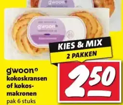 Nettorama gwoon° kokoskransen of kokos- makronen aanbieding