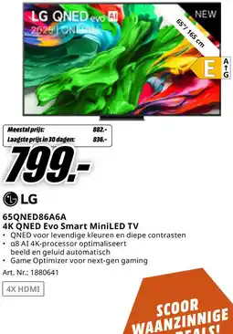 MediaMarkt Bekijk LG 4K QNED Evo Smart MiniLED TV aanbieding