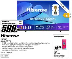 MediaMarkt Bekijk Hisense 4K QLED TV aanbieding