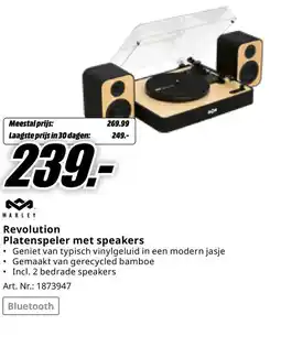 MediaMarkt Bekijk Marley Platenspeler met speakers aanbieding