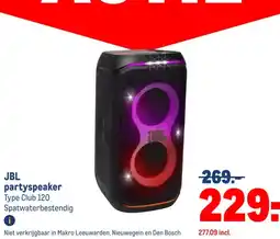 Makro JBL partyspeaker aanbieding