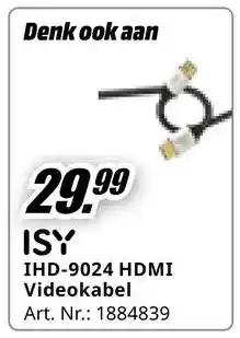 MediaMarkt Bekijk ISY Videokabel aanbieding
