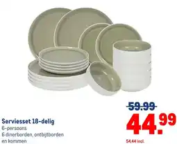 Makro Serviesset 18-delig aanbieding
