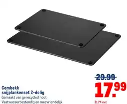 Makro Combekk snijplankenset 2-delig aanbieding