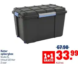 Makro Keter opbergbox aanbieding