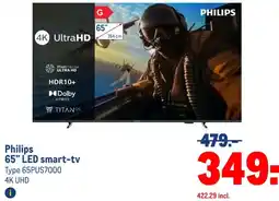 Makro Philips 65 LED smart-tv aanbieding