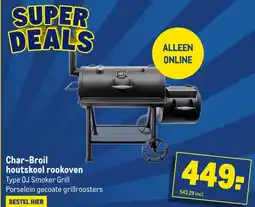 Makro Char-Broil houtskool rookoven aanbieding