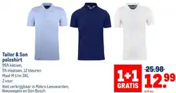 Makro Tailor & Son poloshirt aanbieding