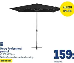 Makro Metro Professional parasol aanbieding