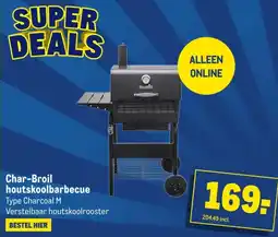 Makro Char-Broil houtskoolbarbecue aanbieding