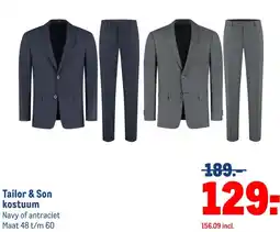Makro Tailor & Son kostuum aanbieding