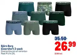 Makro Björn Borg boxershort 3-pack aanbieding