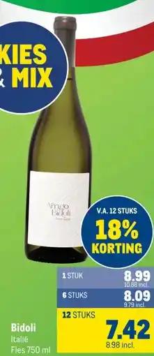 Makro Bidoli aanbieding
