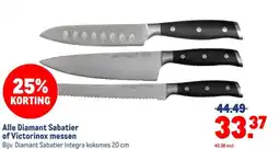 Makro Alle Diamant Sabatier of Victorinox messen aanbieding