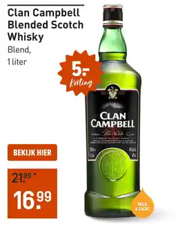 Gall & Gall Clan Campbell Blended Scotch Whisky aanbieding