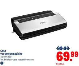 Makro Caso vacumeermachine aanbieding