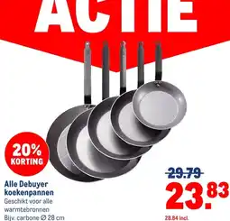 Makro Alle Debuyer koekenpannen aanbieding