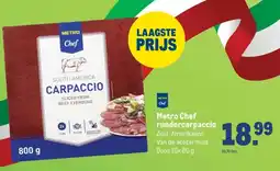 Makro Metro Chef rundercarpaccio aanbieding
