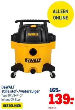 Makro DeWALT stille stof-/waterzuiger aanbieding