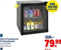 Makro Metro Professional frisdrankkoeler aanbieding