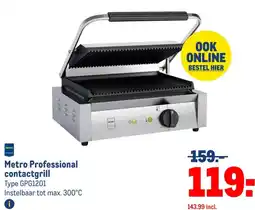 Makro Metro Professional contactgrill aanbieding