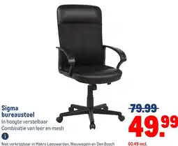 Makro Sigma bureaustoel aanbieding