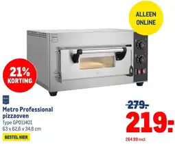 Makro Metro Professional pizzaoven aanbieding