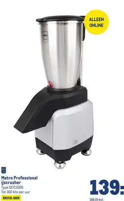 Makro Metro Professional ijscrusher aanbieding