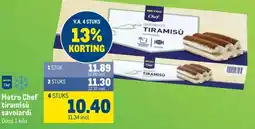 Makro Metro Chef tiramisù savoiardi aanbieding