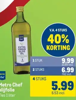 Makro Metro Chef olijfolie aanbieding