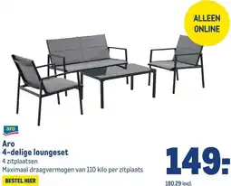 Makro Aro 4-delige loungeset aanbieding