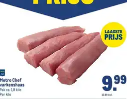 Makro Metro Chef varkenshaas aanbieding
