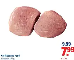 Makro Kalfssteaks rosé aanbieding