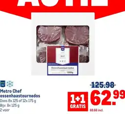 Makro Metro Chef ossenhaastournedos aanbieding