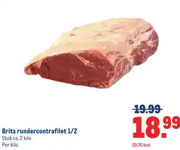 Makro Brits rundercontrafilet 1/2 aanbieding