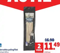 Makro Gerookte palingfilet aanbieding