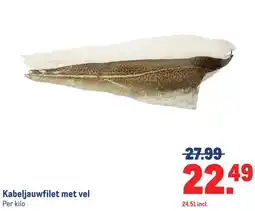 Makro Kabeljauwfilet met vel aanbieding