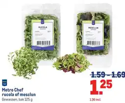 Makro Metro Chef rucola of mesclun aanbieding