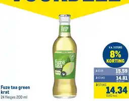 Makro Fuze tea green krat aanbieding