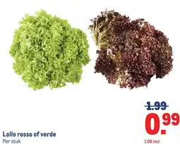 Makro Lollo rosso of verde aanbieding