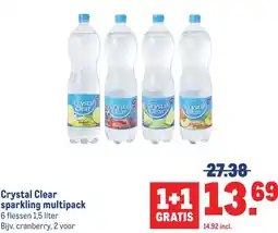 Makro Crystal Clear sparkling multipack aanbieding
