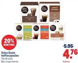 Makro Dolce Gusto koffiecapsules aanbieding
