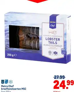 Makro Metro Chef kreeftenstaarten MSC aanbieding