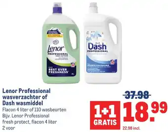 Lenor Professional wasverzachter of Dash wasmiddel