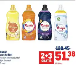 Makro Robijn wasmiddel aanbieding