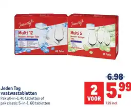 Makro Jeden Tag vaatwastabletten aanbieding