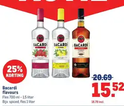 Makro Bacardi flavours aanbieding