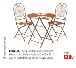 Intratuin Bistroset. aanbieding
